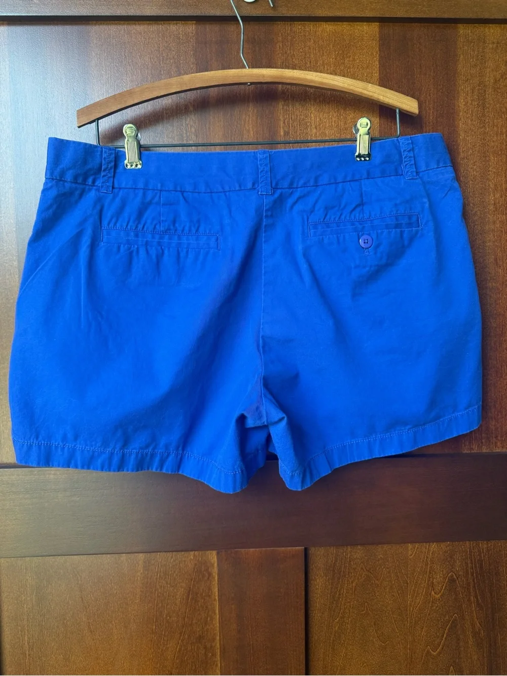Women’s J. Crew Blue 4.5 Inch Cotton Shorts Size 14